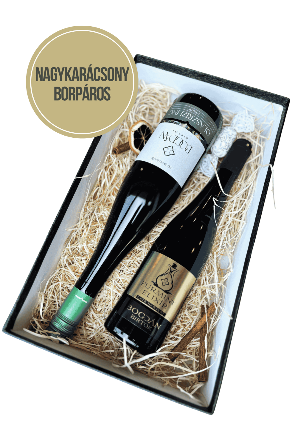 Nagykarácsony borpáros - Olaszrizling és Furmint Elixír